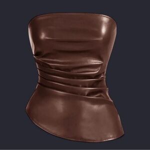 COPY - Brown Strapless Women's Tub Top